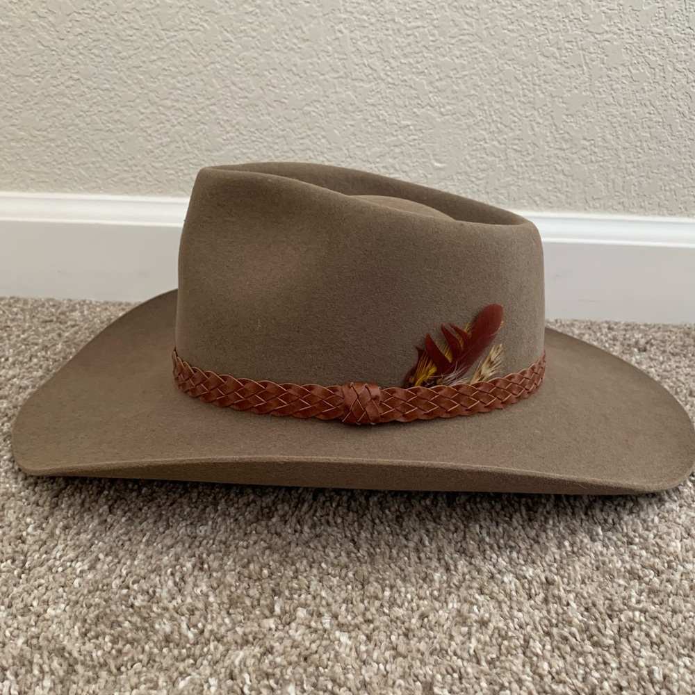 Vintage Akubra Snowy River Pure Fur Felt Hat